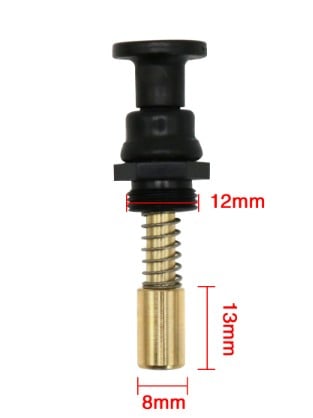 CHOKE PLUNGER BLACK 13mm LONG BOTTOM END VALVE