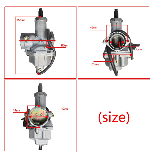 CARBURETTOR PZ30 30mm HONDA CG175 200 250 TRX TMX XL XR200 16100-446-775