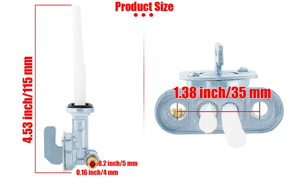 FUEL TANK PETCOCK VALVES 98-17 ARCTIC CAT 250 300 375 400 454 500 34mm ON OFF RES 0470-344