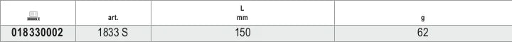 High-Brightness LED Torch Anodized Aluminum 500 Lumens 150mm - Beta Tools 1833 S