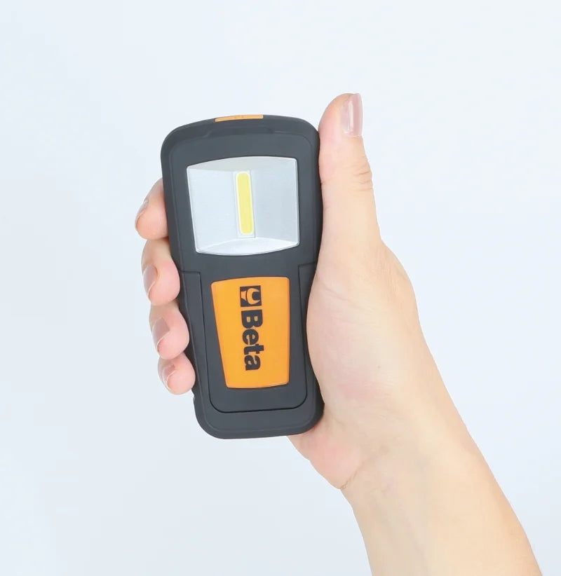 Compact Rechargeable Inspection Lamp Ultra-Bright LEDs 100-200 Lumens Spot 75 Lumens - Beta Tools 1838COB