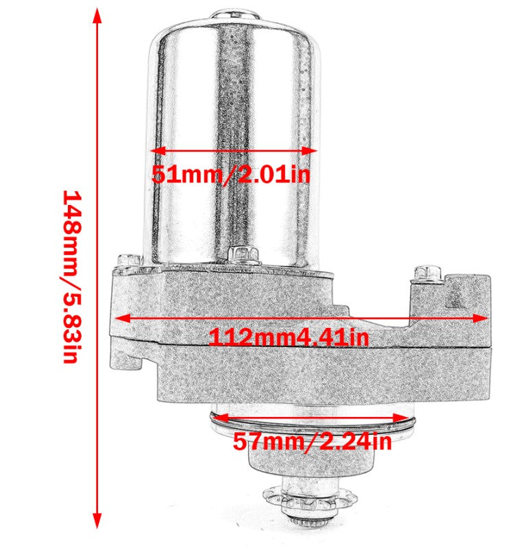 STARTER MOTOR 06-13 HONDA TRX90 31210-HP2-671