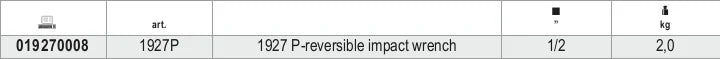Reversible Impact Wrench 1/2 Composite Material 1750Nm - Beta Tools 1927P