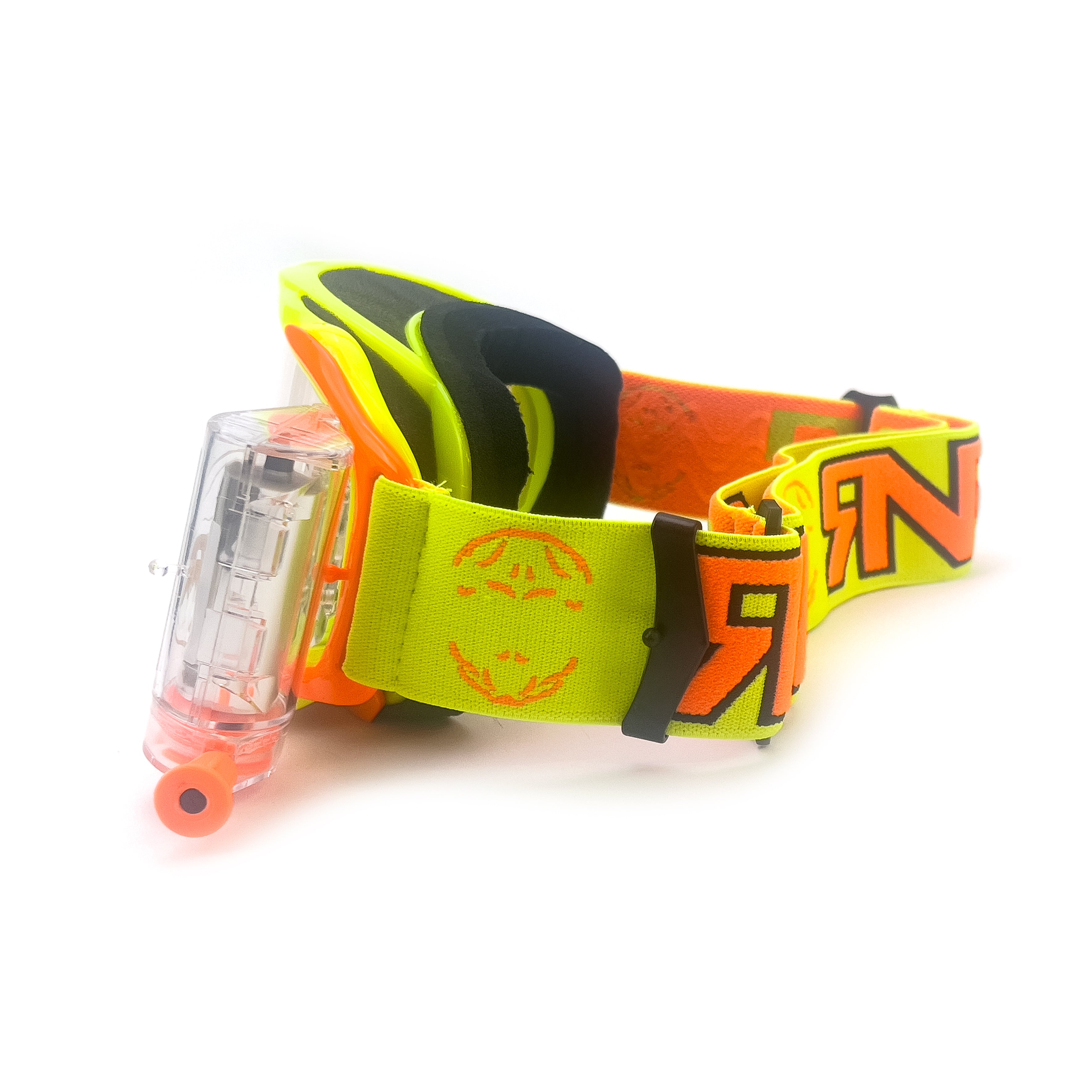 RNR PLATINUM WVS 48mm, YELLOW FLO GOGGLE, ROLL OFF, GAA68, WIDE VISION SYSTEM