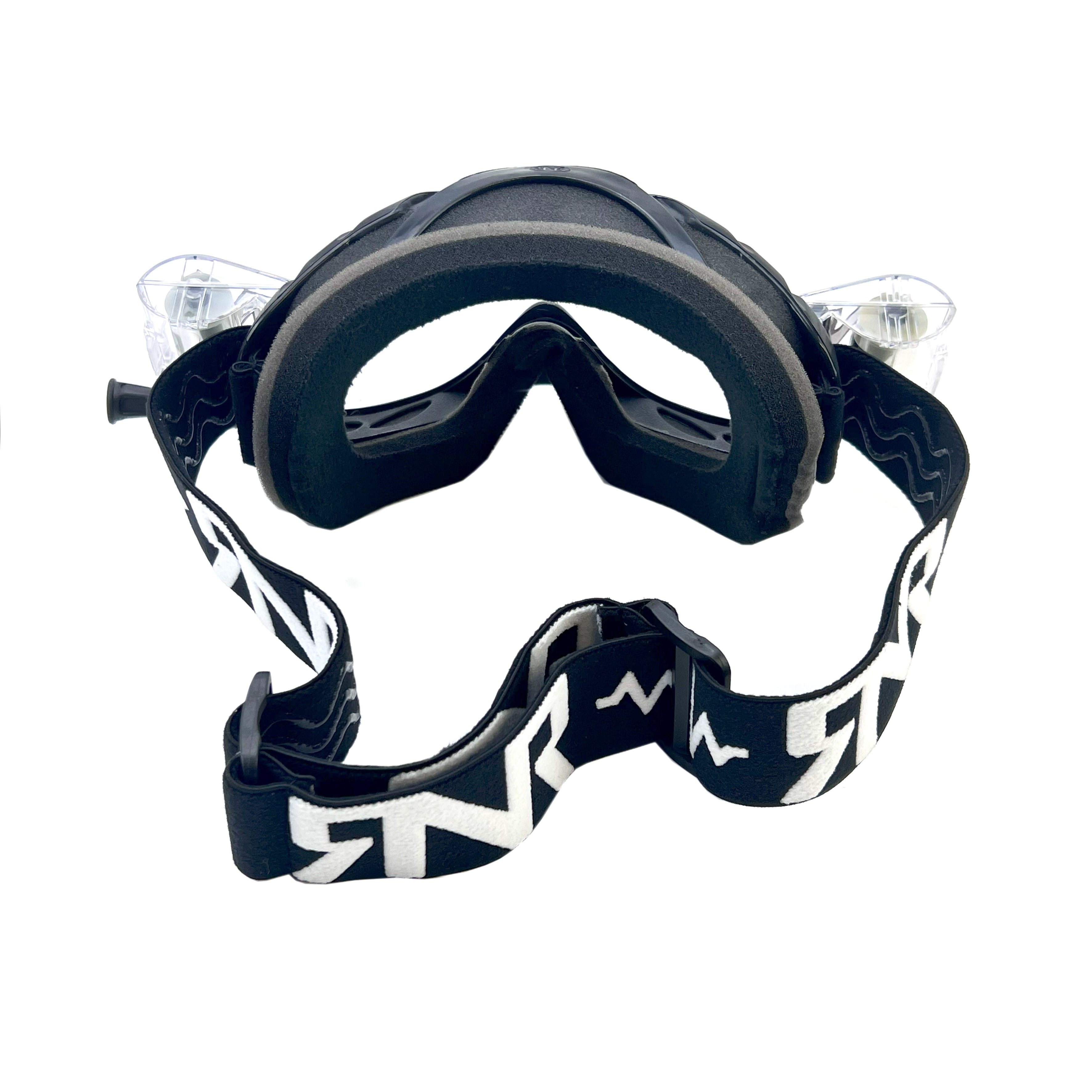 RNR HYBRID BLACK FULLY LOADED ROLL OFF, BLACK GOGGLE, GH23, ROLL & TEAR OFF
