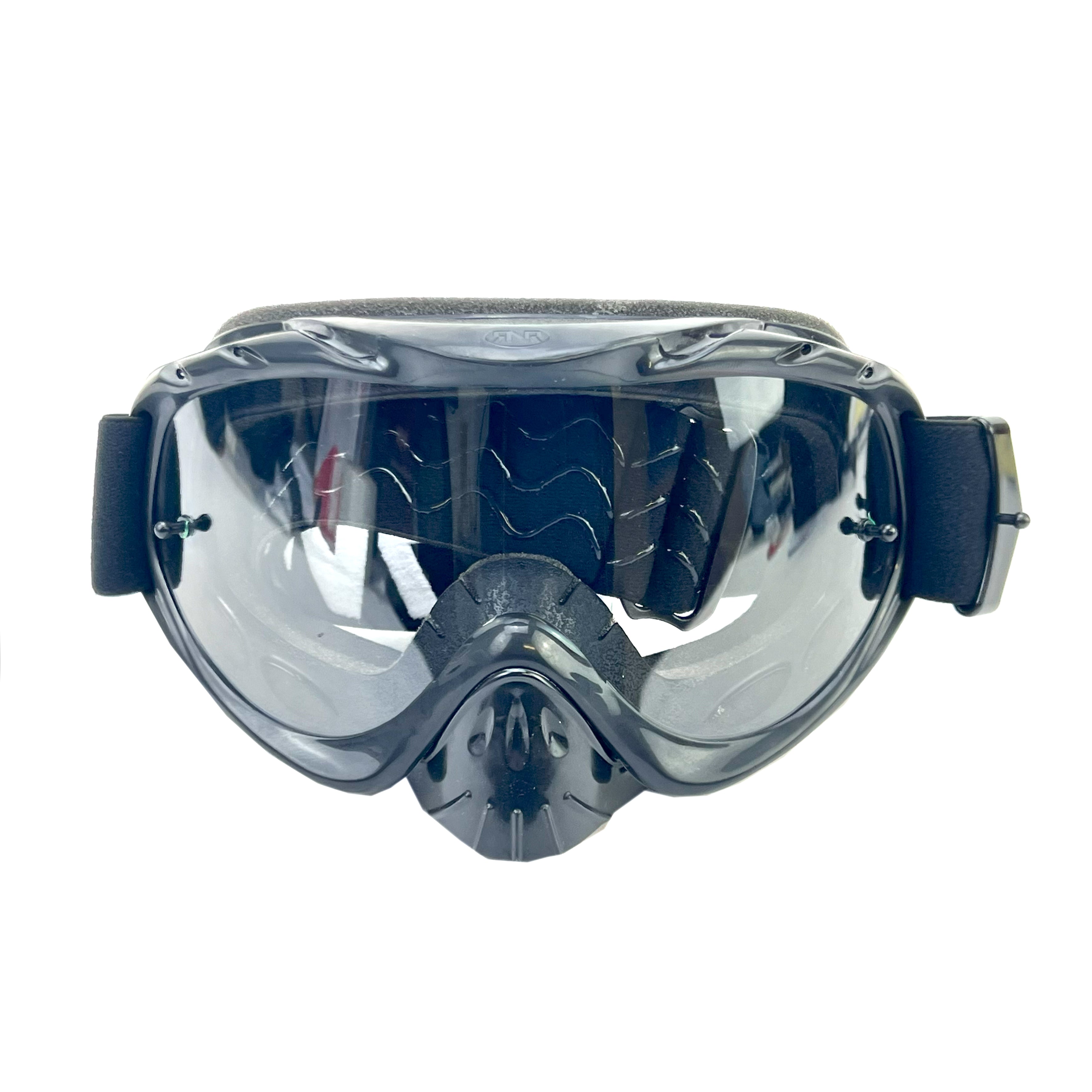 RNR HYBRID BLACK TEAR OFF, BLACK GOGGLE, GH23TO, TEAR OFF