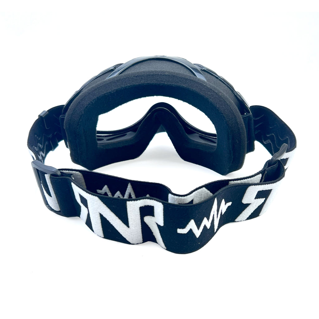 RNR HYBRID BLACK VENTED LENS, BLACK GOGGLE, GH23DV, VENTED LENS