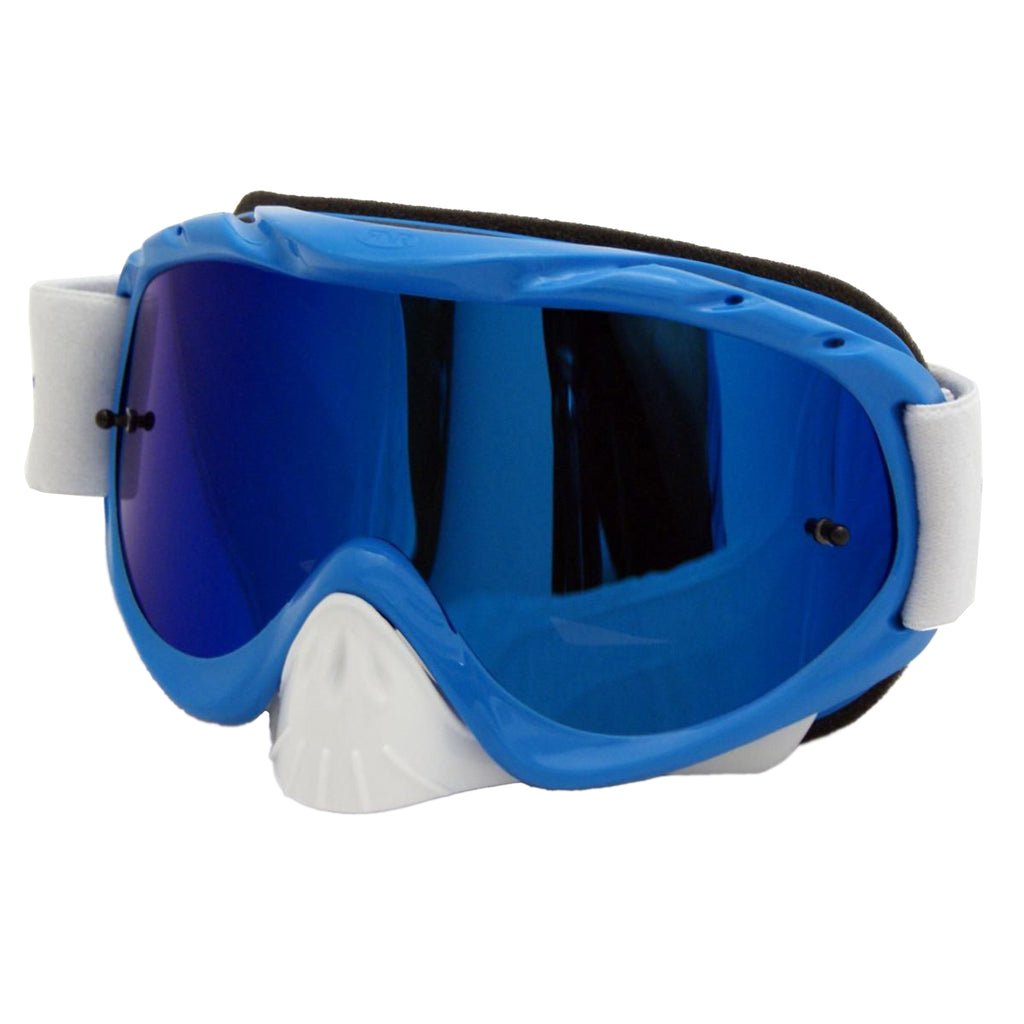 RNR HYBRID PACIFIC BLUE MIRRORED LENS, PACIFIC BLUE GOGGLE, GH44M, MIRRORED LENS