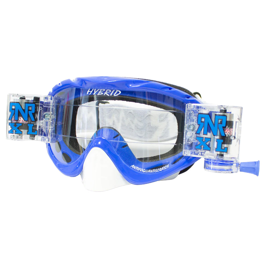RNR HYBRID NOBO BLUE XL ROLL & TEAR OFF, NOBO BLUE GOGGLE, 36MM ROLL OFF, GH441XL, ROLL & TEAR OFF