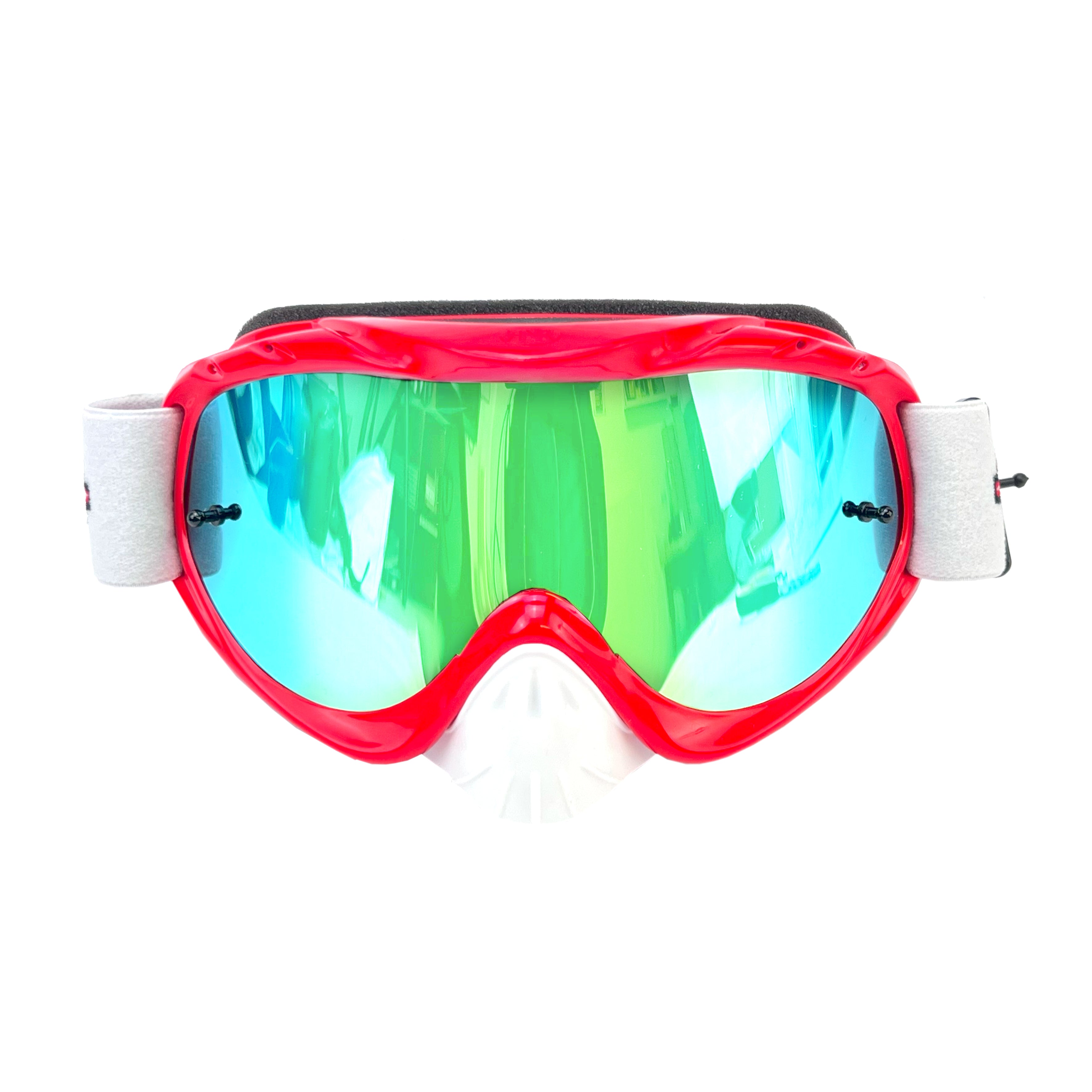 RNR HYBRID RED MIRRORED LENS, RED GOGGLE, GH45M, MIRRORED LENS