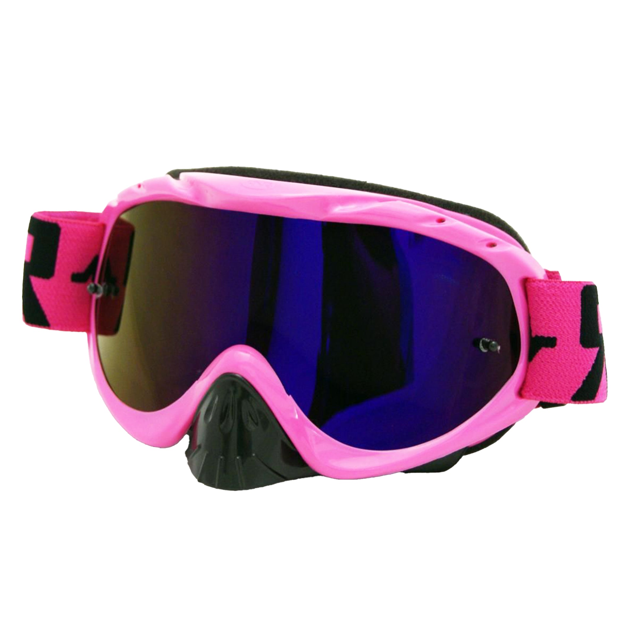 RNR HYBRID PINK MIRRORED LENS, PINK GOGGLE, GH49M, MIRRORED LENS