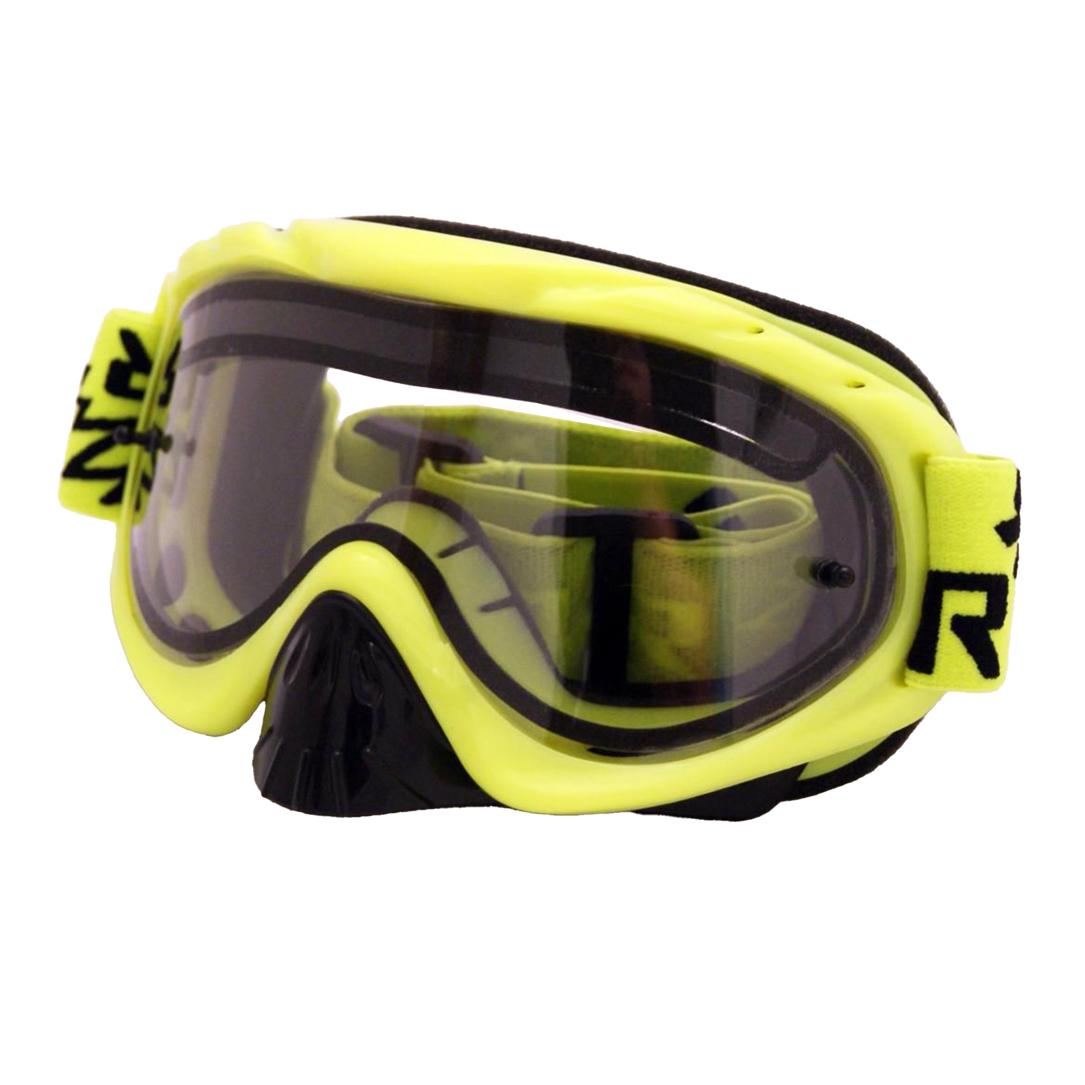 RNR HYBRID PSYCHO YEL VENTED LENS, PSYCHO YELLOW GOGGLE, GH61DV, VENTED LENS