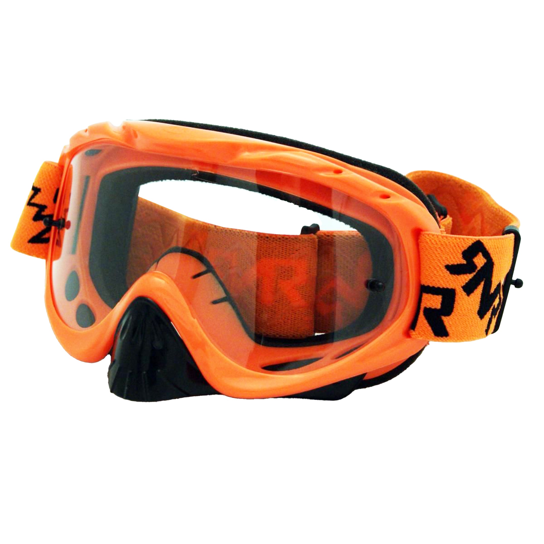 RNR HYBRID NEON ORANGE TEAR OFF, NEON ORANGE GOGGLE, GH66TO, TEAR OFF