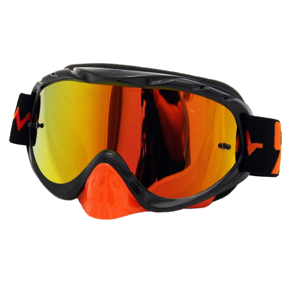 RNR HYBRID BLACK/ORANGE MIRRORED LENS, BLACK/ORANGE LIMITED EDITION GOGGLE, GH236M, MIRRORED LENS
