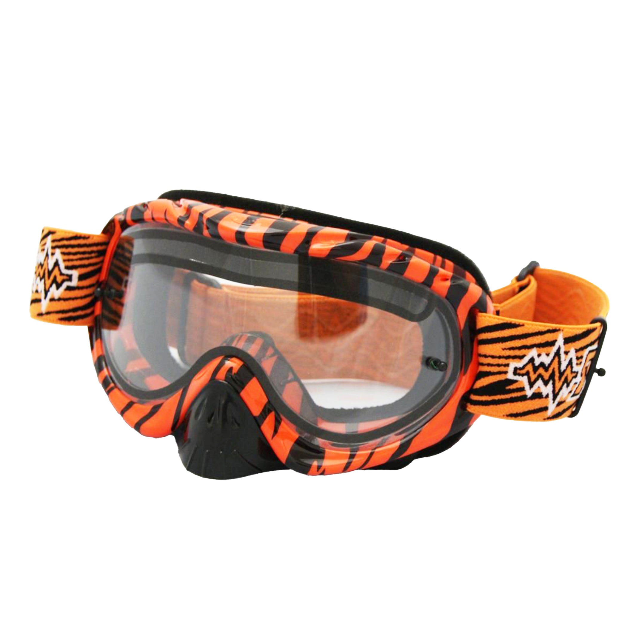 RNR HYBRID WILD OR/BK VENTED LENS, WILD ORANGE & BLACK GOGGLE, GH366DV, VENTED LENS