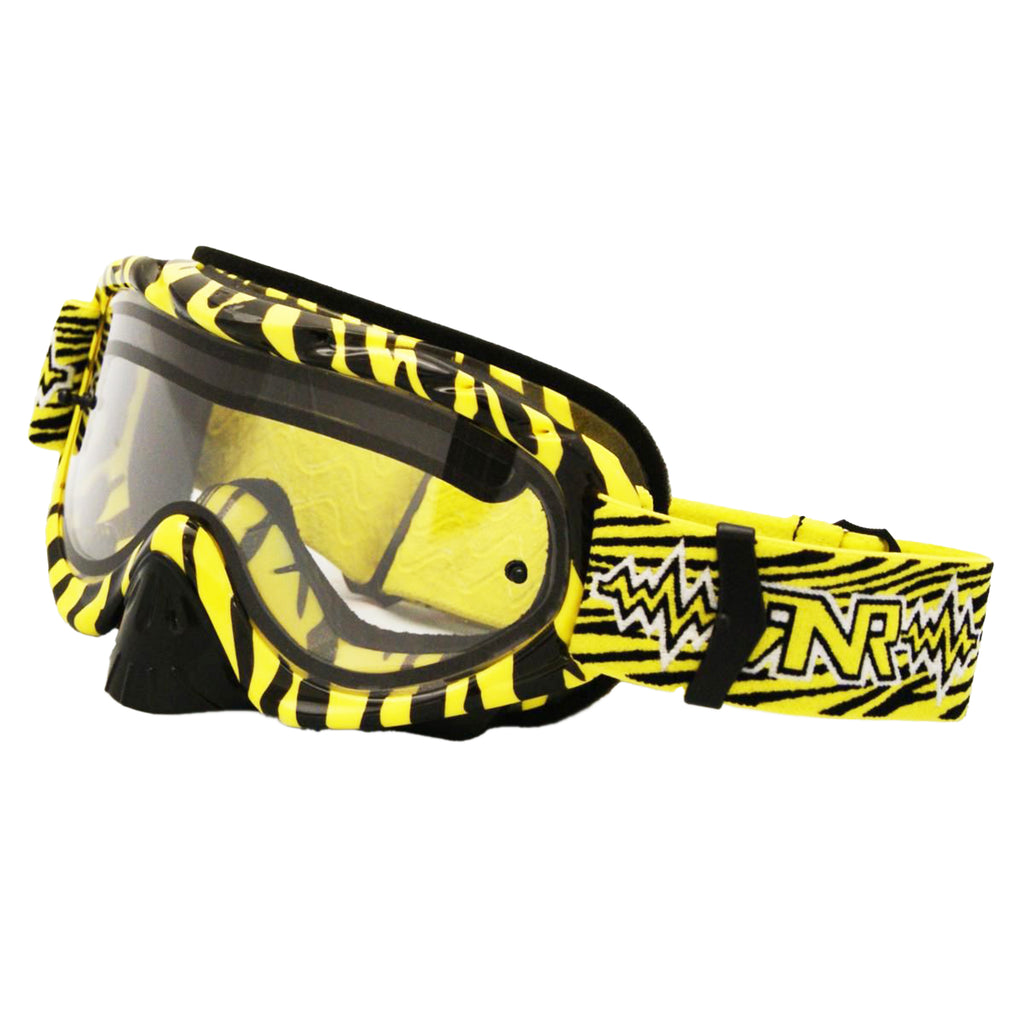 RNR HYBRID WILD YL/BK VENTED LENS, WILD YELLOW & BLACK GOGGLE, GH368DV, VENTED LENS
