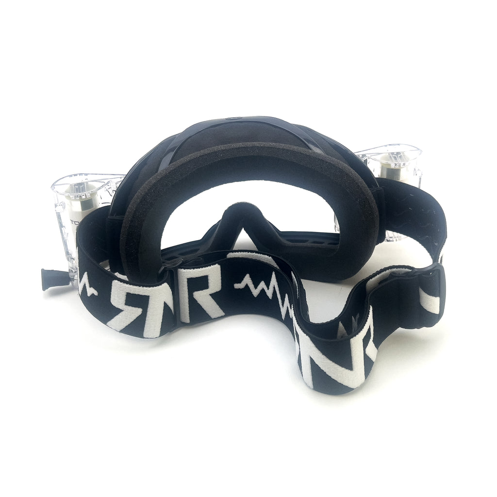 RNR COLOSSUS BLACK WVS 48mm, BLACK GOGGLE, WIDE VISION SYSTEM, GXC23, ROLL & TEAR OFF