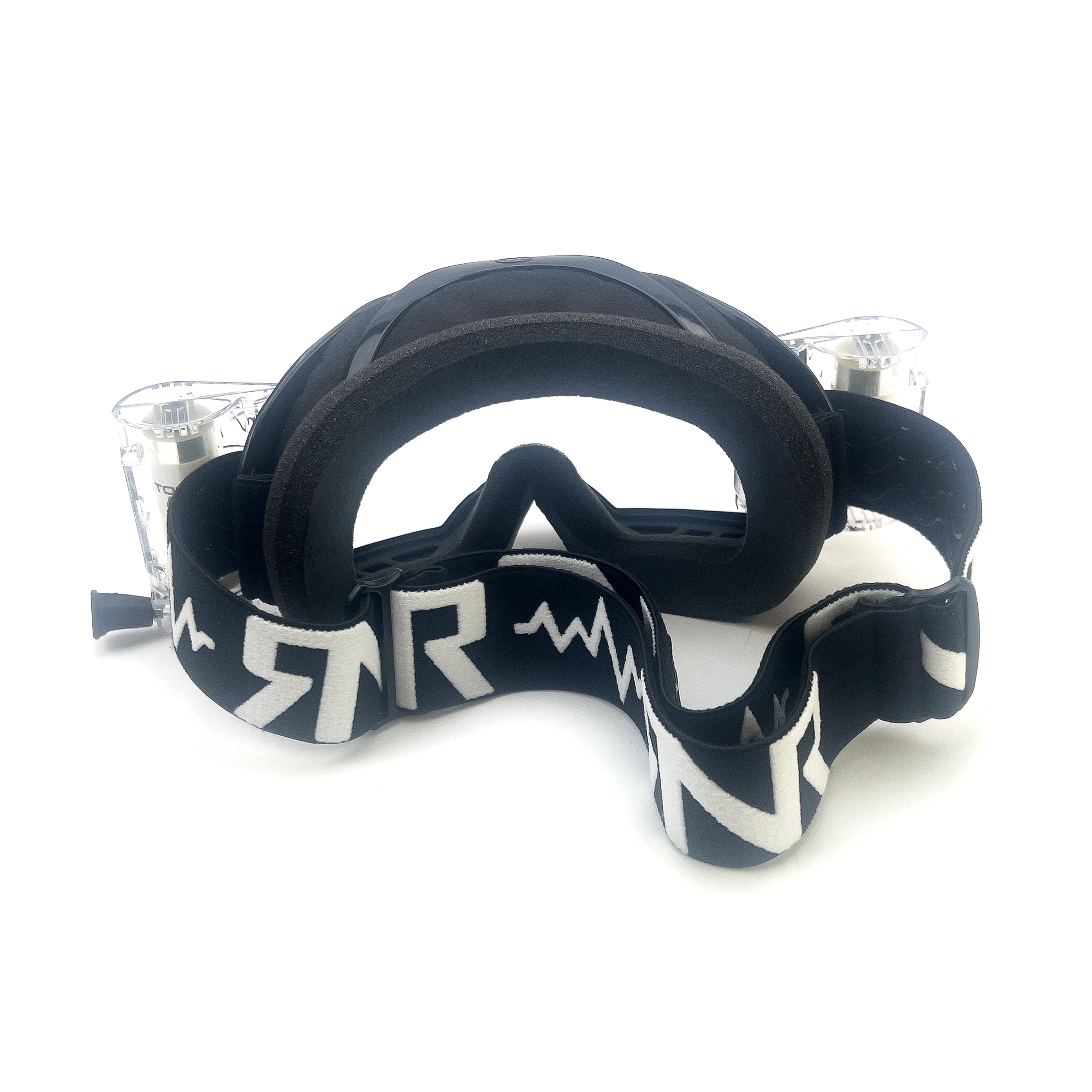 RNR COLOSSUS BLACK WVS 48mm, BLACK GOGGLE, WIDE VISION SYSTEM, GXC23, ROLL & TEAR OFF
