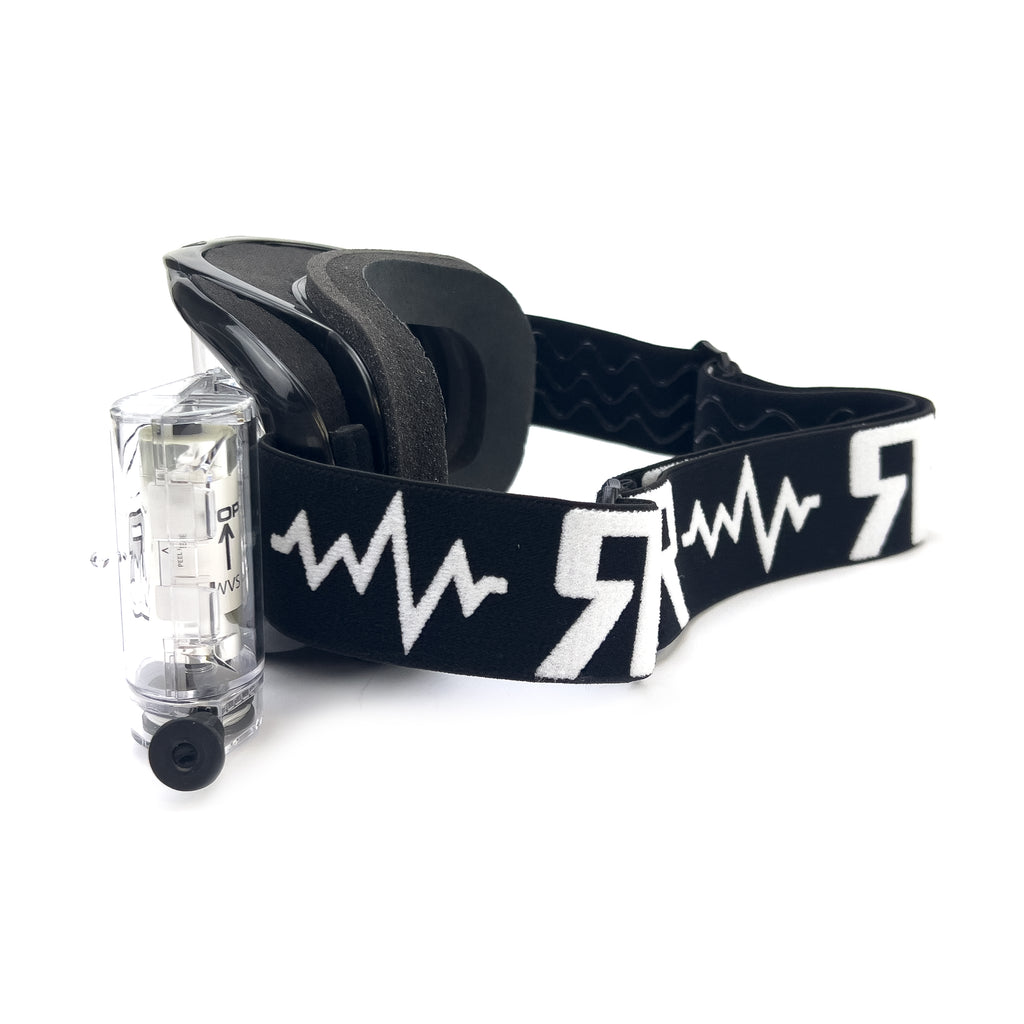 RNR COLOSSUS BLACK WVS 48mm, BLACK GOGGLE, WIDE VISION SYSTEM, GXC23, ROLL & TEAR OFF