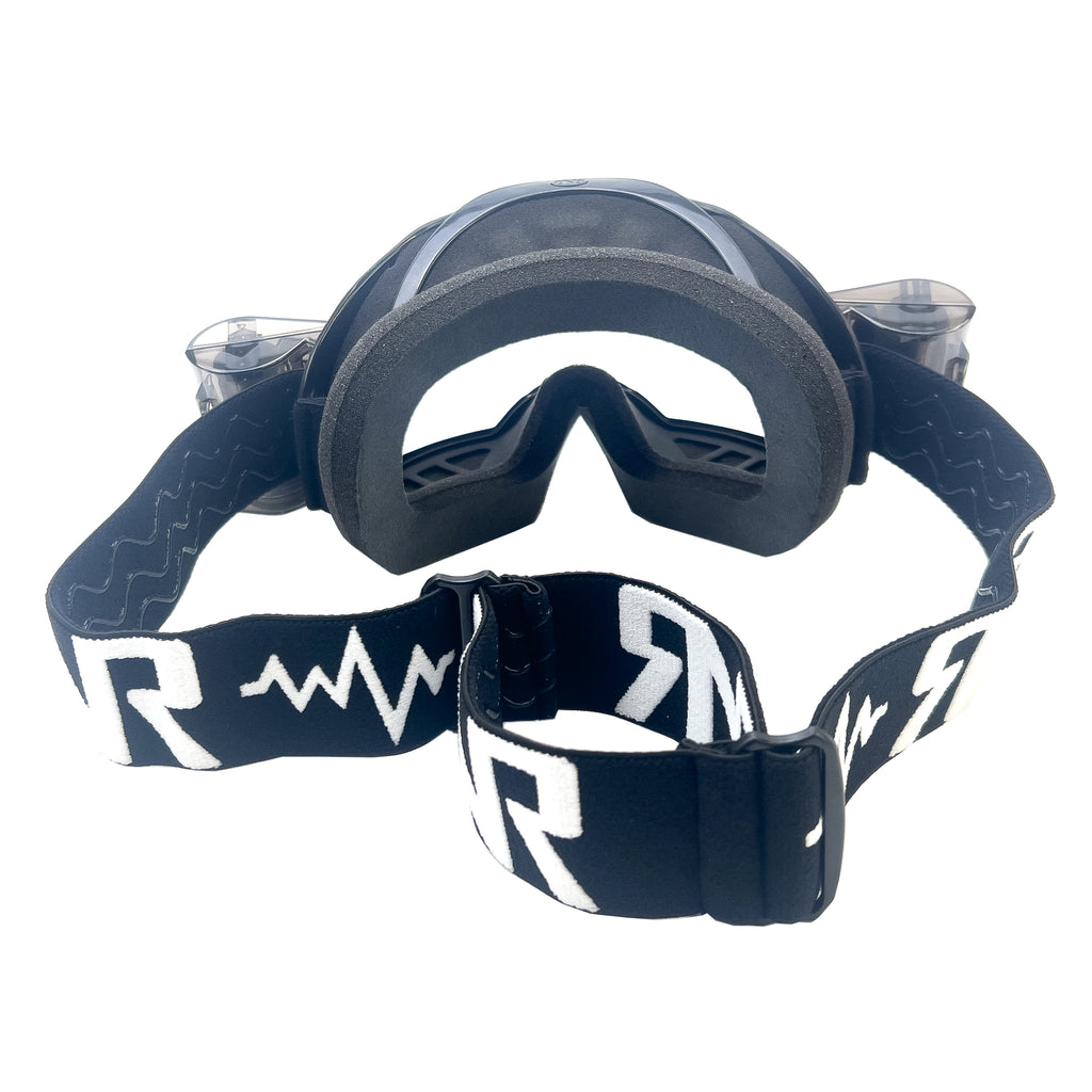 RNR COLOSSUS BLACK XL ROLL & TEAR OFF, BLACK GOGGLE, 36MM ROLL OFF, GX23XL, ROLL & TEAR OFF