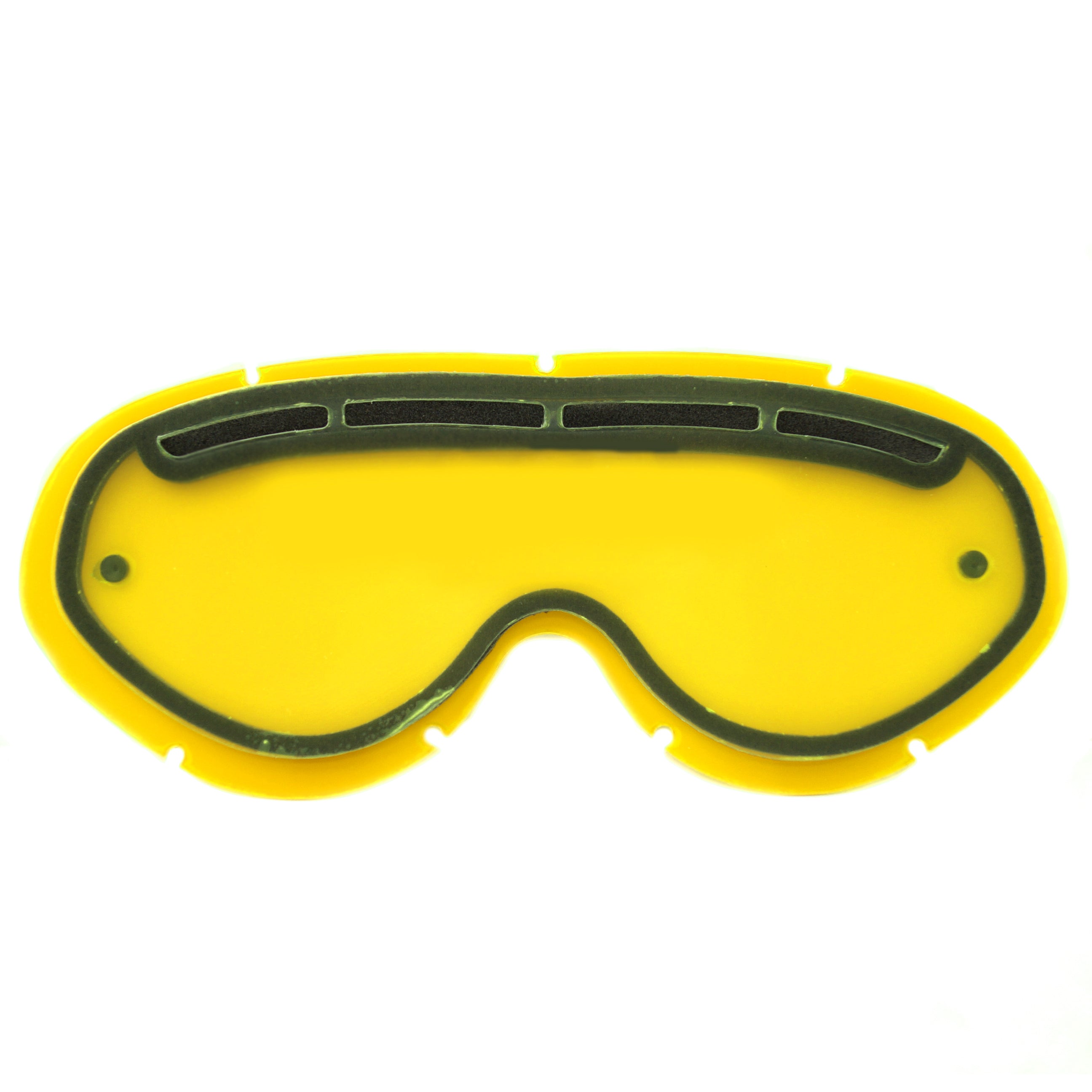 HYBRID TEAR OFF VENTED LENS YELLOW, ANTI FOG, ANTI SCRATCH, DVY201