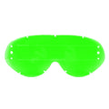 HYBRID ROLL OFF LENS GREEN RAISED STRIP, ANTI FOG, ANTI SCRATCH, LGR201R