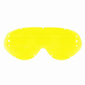 HYBRID ROLL OFF LENS YELLOW RAISED STRIP, ANTI FOG, ANTI SCRATCH, LYR201R