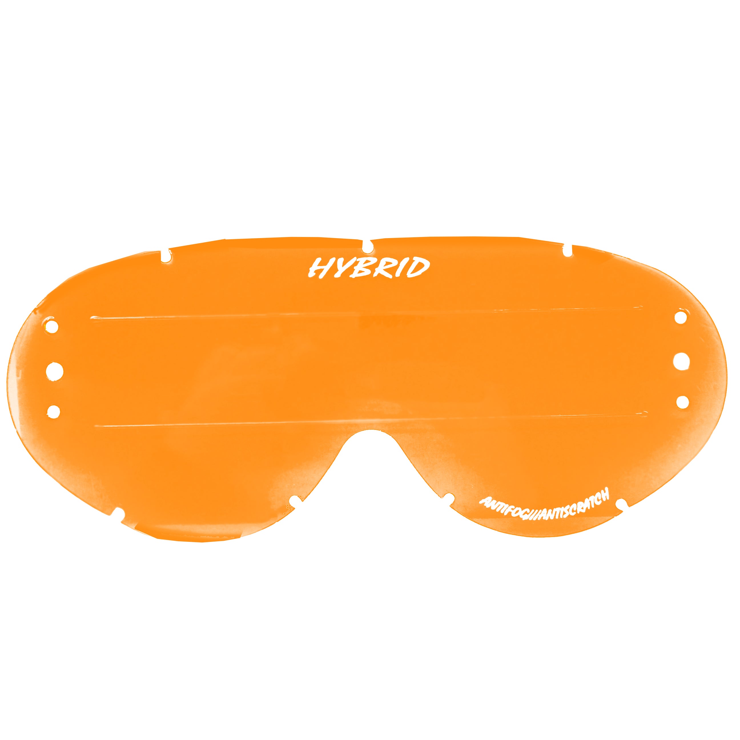 HYBRID XL ROLL OFF LENS ORANGE RAISED STRIP, ANTI FOG, ANTI SCRATCH, LOR201RXL