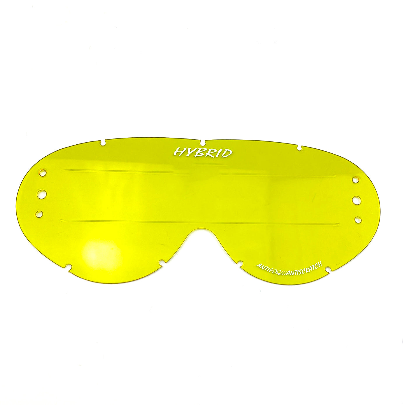 HYBRID XL ROLL OFF LENS SMOKE RAISED STRIP, ANTI FOG, ANTI SCRATCH, LSR201RXL