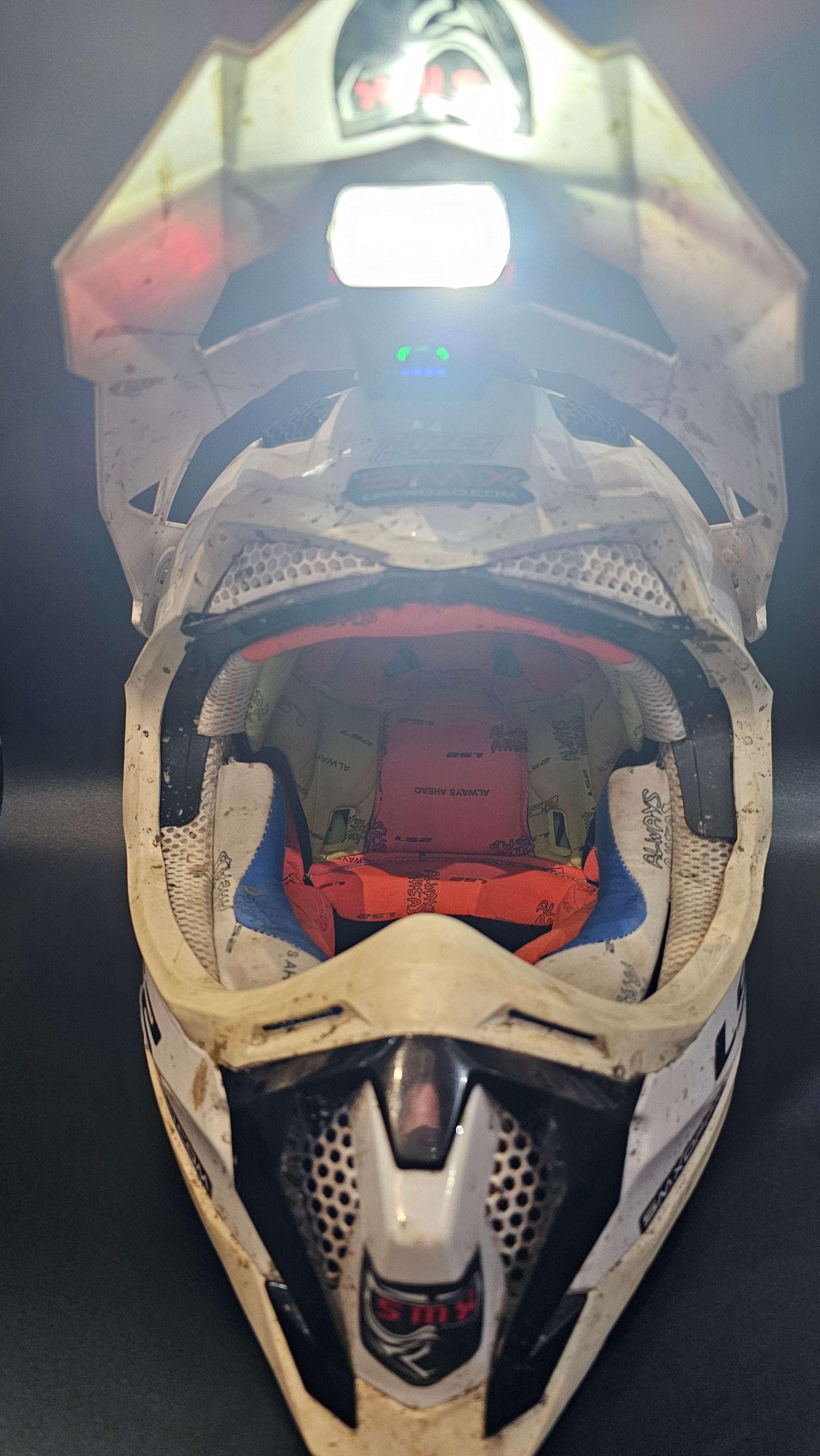 dirt bike helmet flashlight SMX LED HELMET LIGHT – SMXOFFROAD Ltd