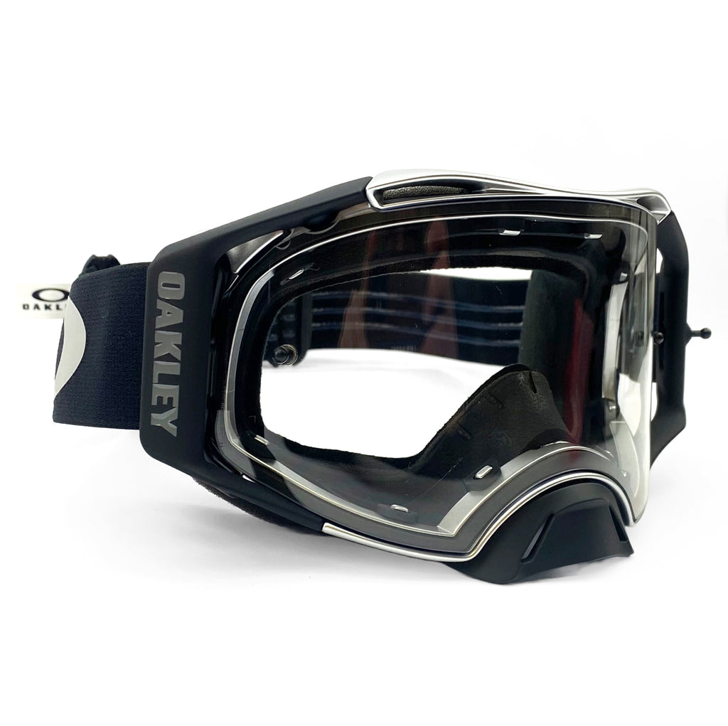OAKLEY AIRBRAKE MX TUFF BLOCKS GUNMETAL, CLEAR LENS OA OO7046-B0, OA OO7046-B0