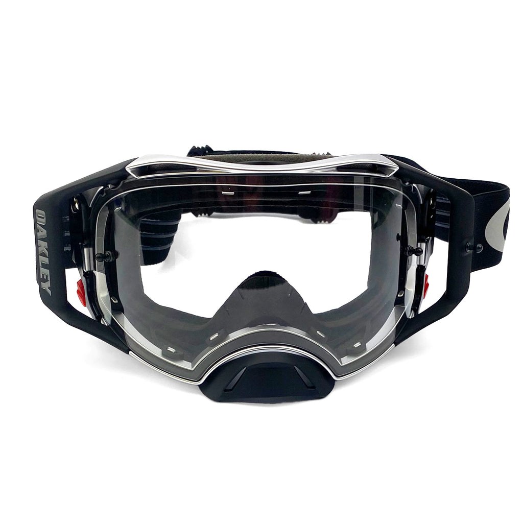 OAKLEY AIRBRAKE MX TUFF BLOCKS GUNMETAL, CLEAR LENS OA OO7046-B0, OA OO7046-B0