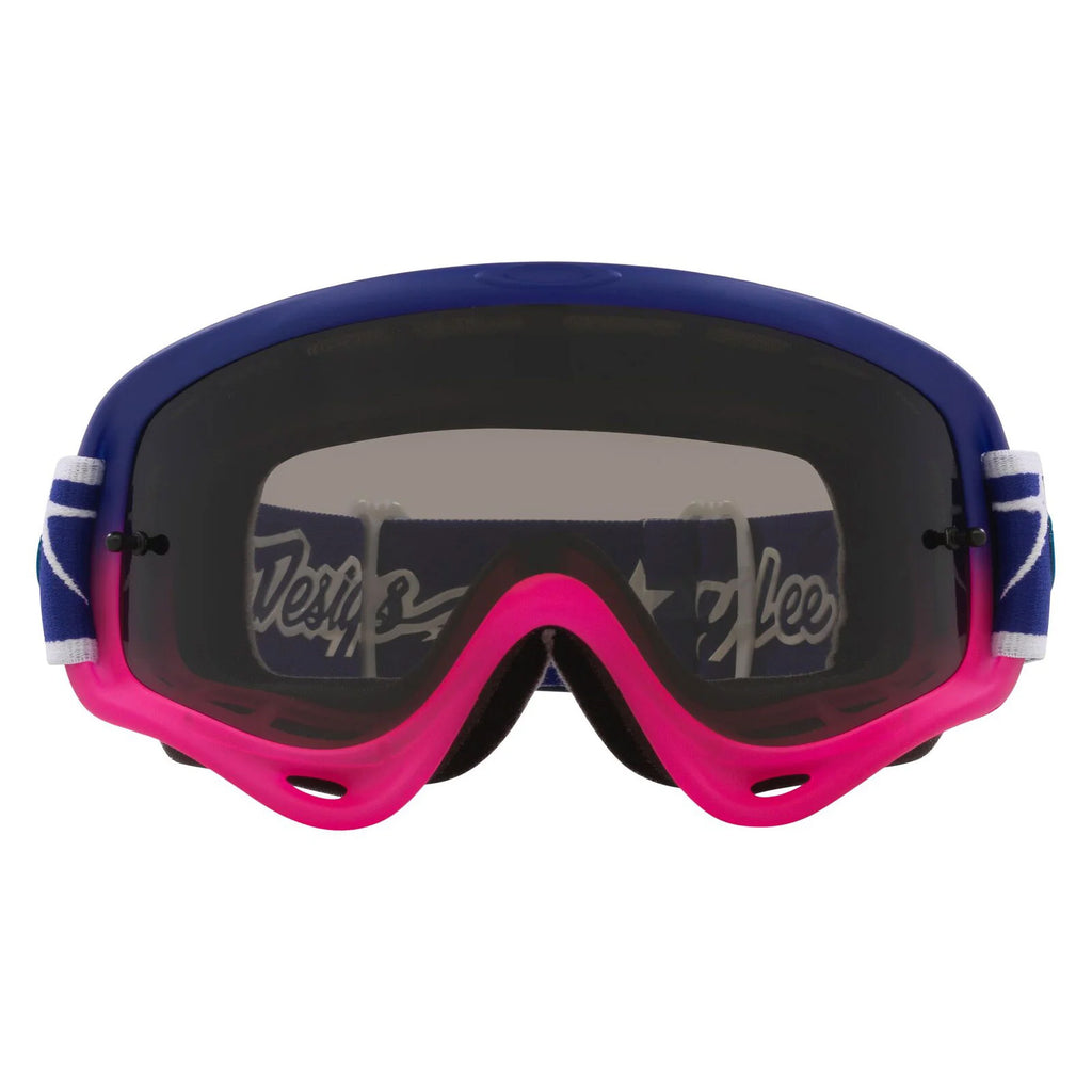 OAKLEY O-FRAME MX TROY LEE DESIGN SPEED STARS BLUE/PINK, DARK GREY LENS