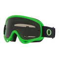 OAKLEY O FRAME MOTO GREEN MX GOGGLE OO7029-99 DARK GREY LENS SIZE M