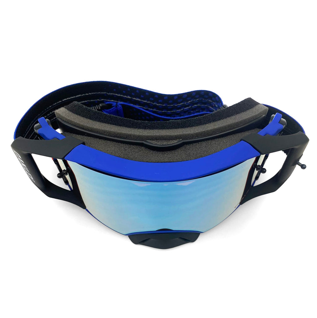 OAKLEY AIRBRAKE MX MOTO BLUE B1B BLUE/BLUE, PRIZM MX SAPPHIRE IRIDIUM LENS