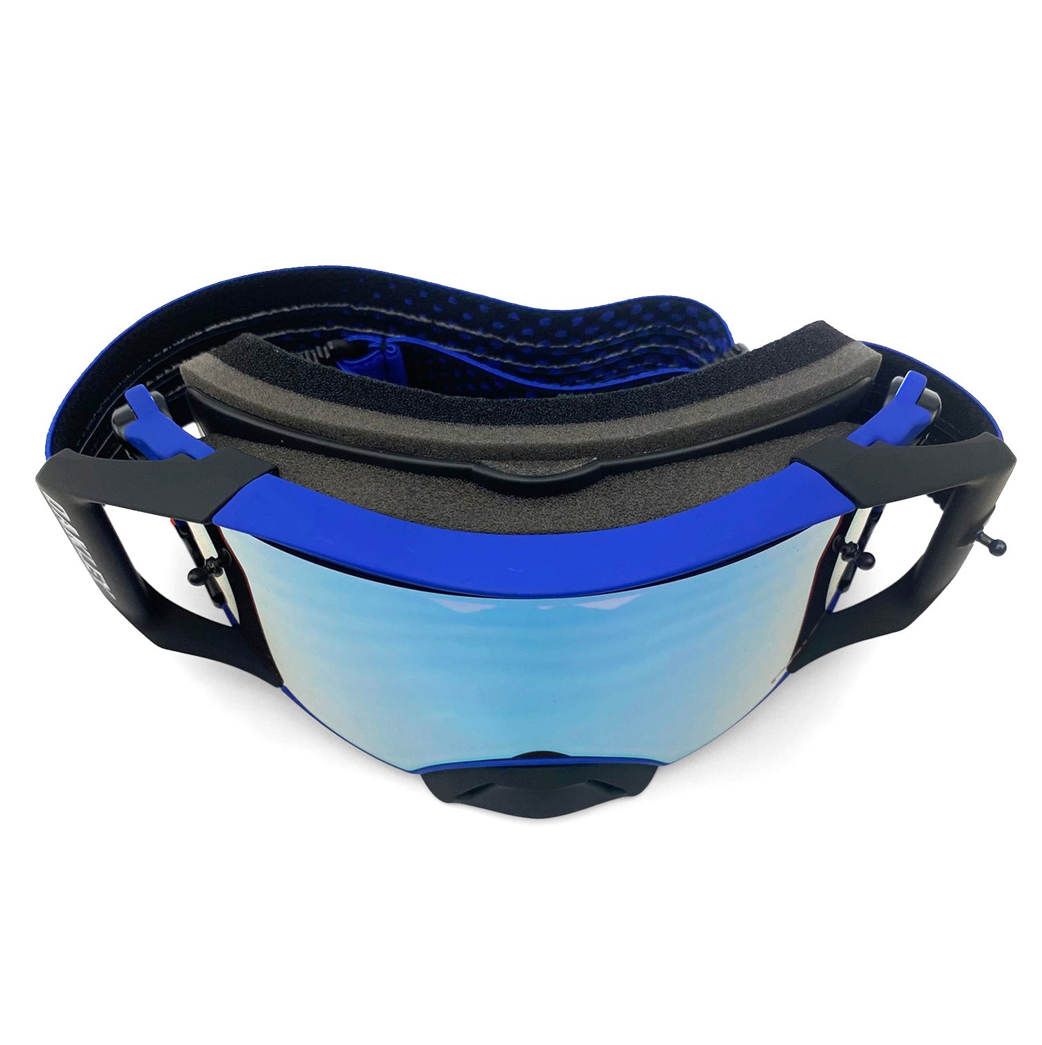 OAKLEY AIRBRAKE MX MOTO BLUE B1B BLUE/BLUE, PRIZM MX SAPPHIRE IRIDIUM LENS