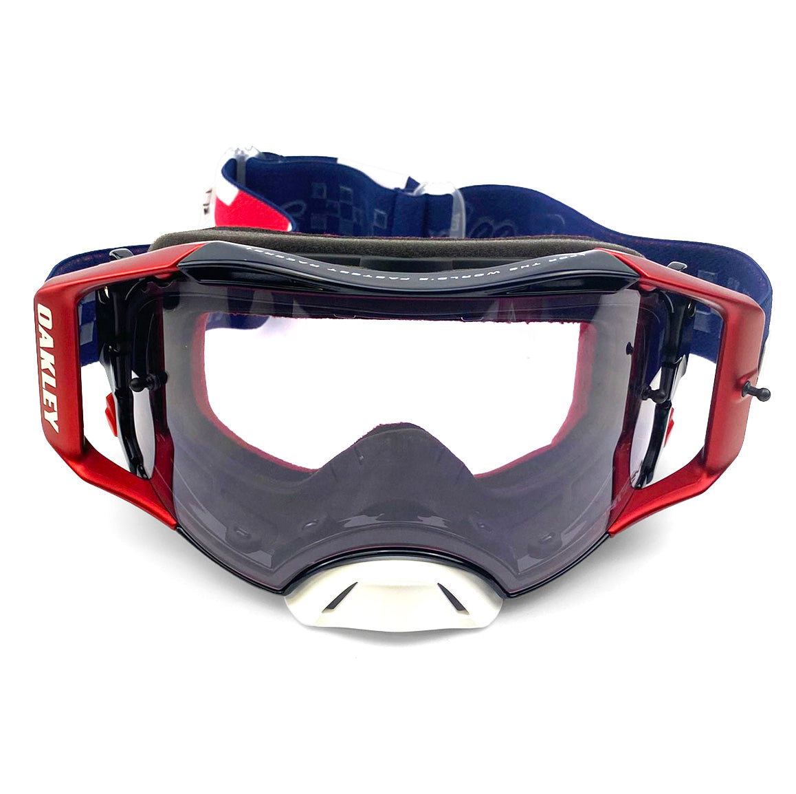 OAKLEY AIRBRAKE MX TROY LEE DESIGN RWB STARS BLUE/PINK, PRIZM MX LOW LIGHT LENS