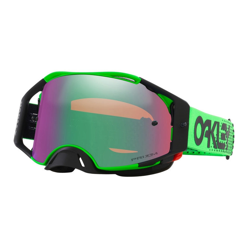 OAKLEY AIRBRAKE MX MOTO GREEN B1B GREEN/GREEN, PRIZM MX JADE IRIDIUM LENS