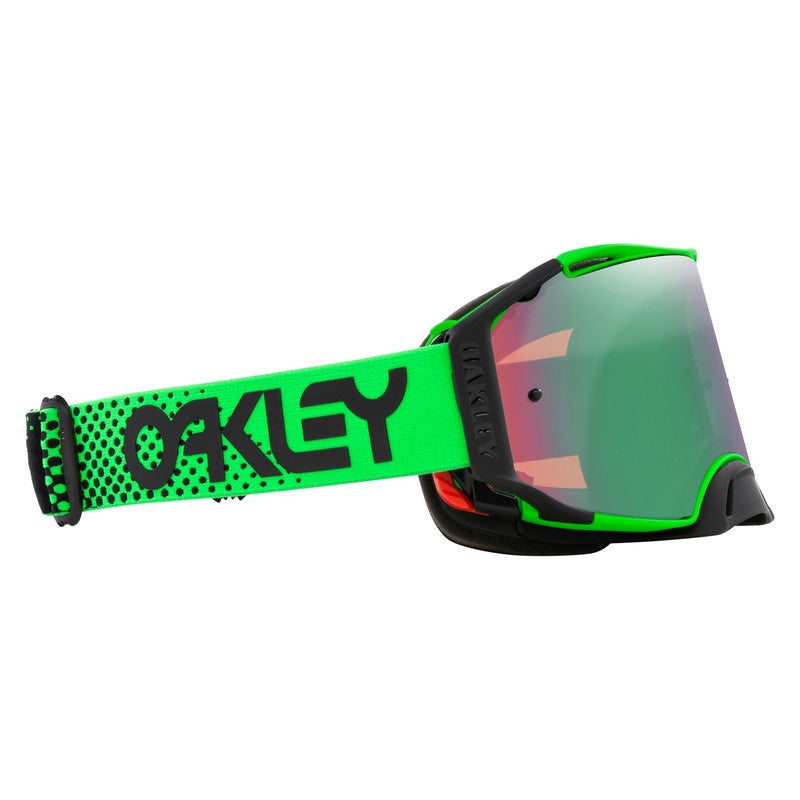 OAKLEY AIRBRAKE MX MOTO GREEN B1B GREEN/GREEN, PRIZM MX JADE IRIDIUM LENS