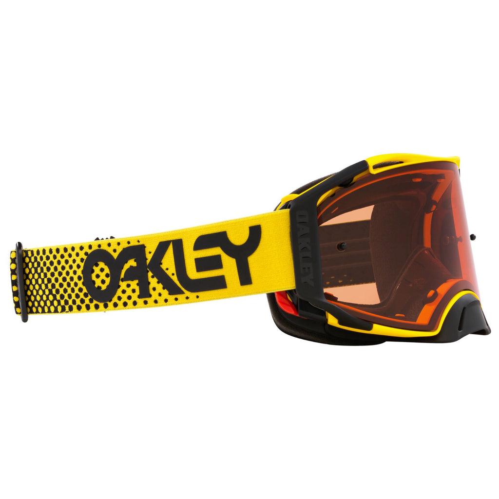 OAKLEY AIRBRAKE MX MOTO YELLOW YELLOW/BRONZE, PRIZM MX BRONZE LENS
