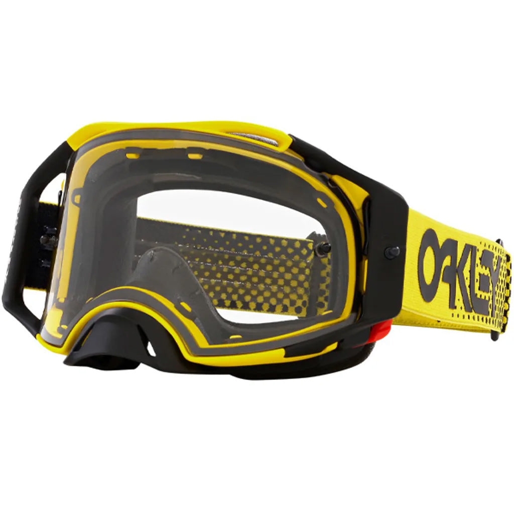 OAKLEY AIRBRAKE MX MOTO YELLOW YELLOW/CLEAR, CLEAR LENS