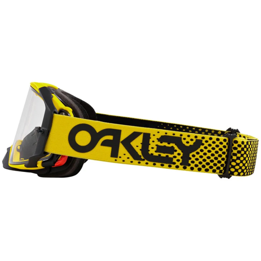 OAKLEY AIRBRAKE MX MOTO YELLOW YELLOW/CLEAR, CLEAR LENS