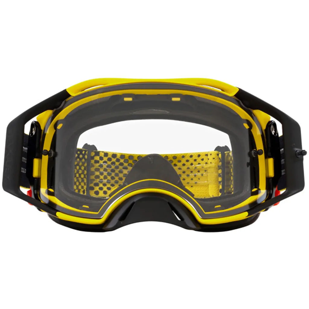 OAKLEY AIRBRAKE MX MOTO YELLOW YELLOW/CLEAR, CLEAR LENS