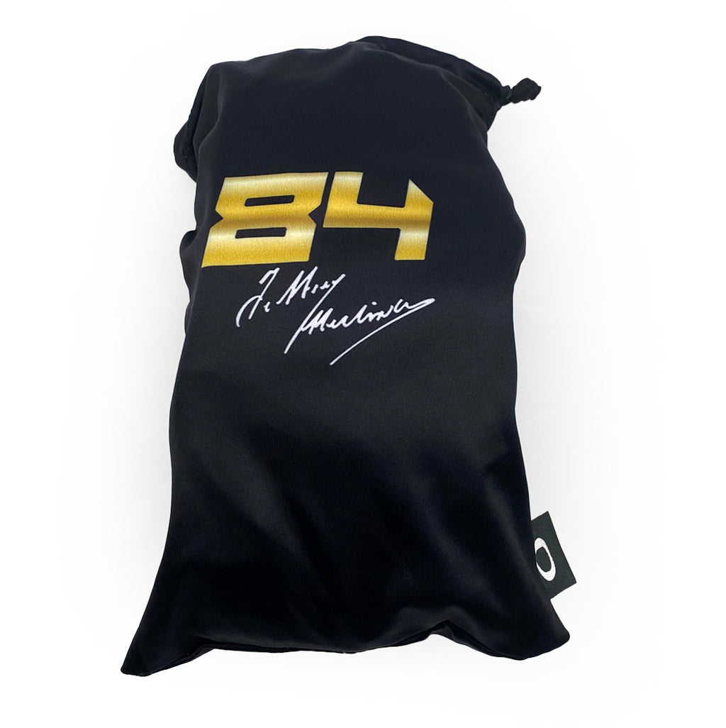 OAKLEY AIRBRAKE MX HERLINGS SIGNATURE BLACK/GOLD, 24K IRIDIUM LENS