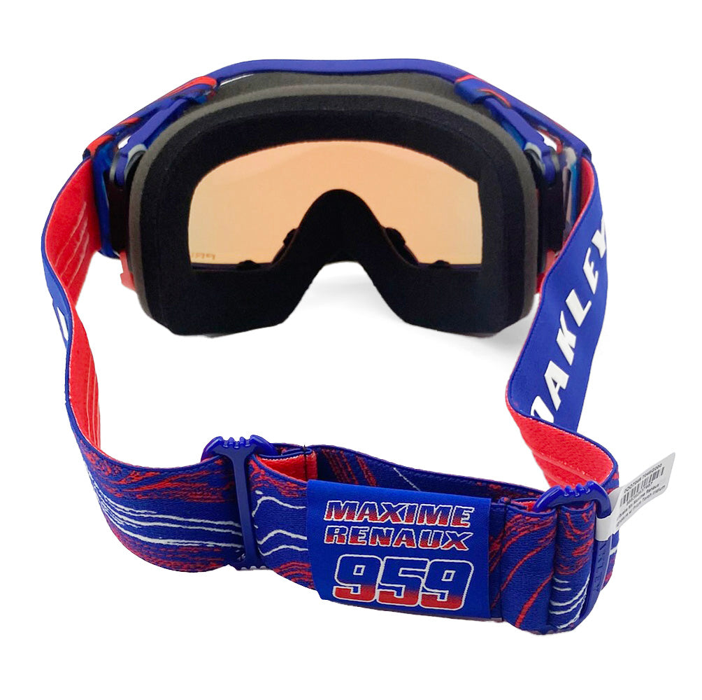 OAKLEY AIRBRAKE MX RENAUX SIGNATURE BLUE/RED, PRIZM MX TORCH IRIDIUM LENS