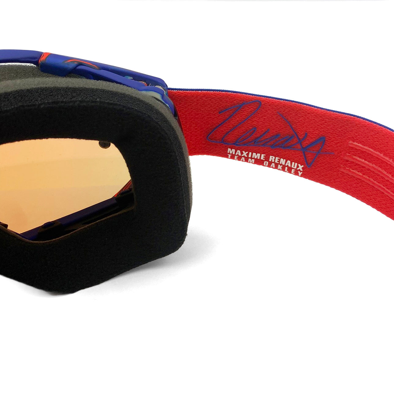 OAKLEY AIRBRAKE MX RENAUX SIGNATURE BLUE/RED, PRIZM MX TORCH IRIDIUM LENS