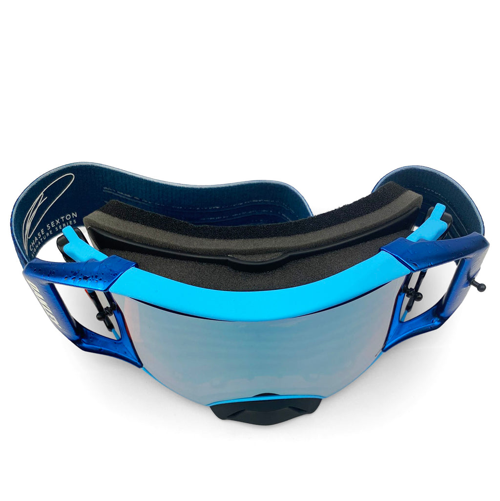 OAKLEY AIRBRAKE MX SEXTON SIGNATURE BLUE/BLUE, PRIZM MX SAPPHIRE LENS
