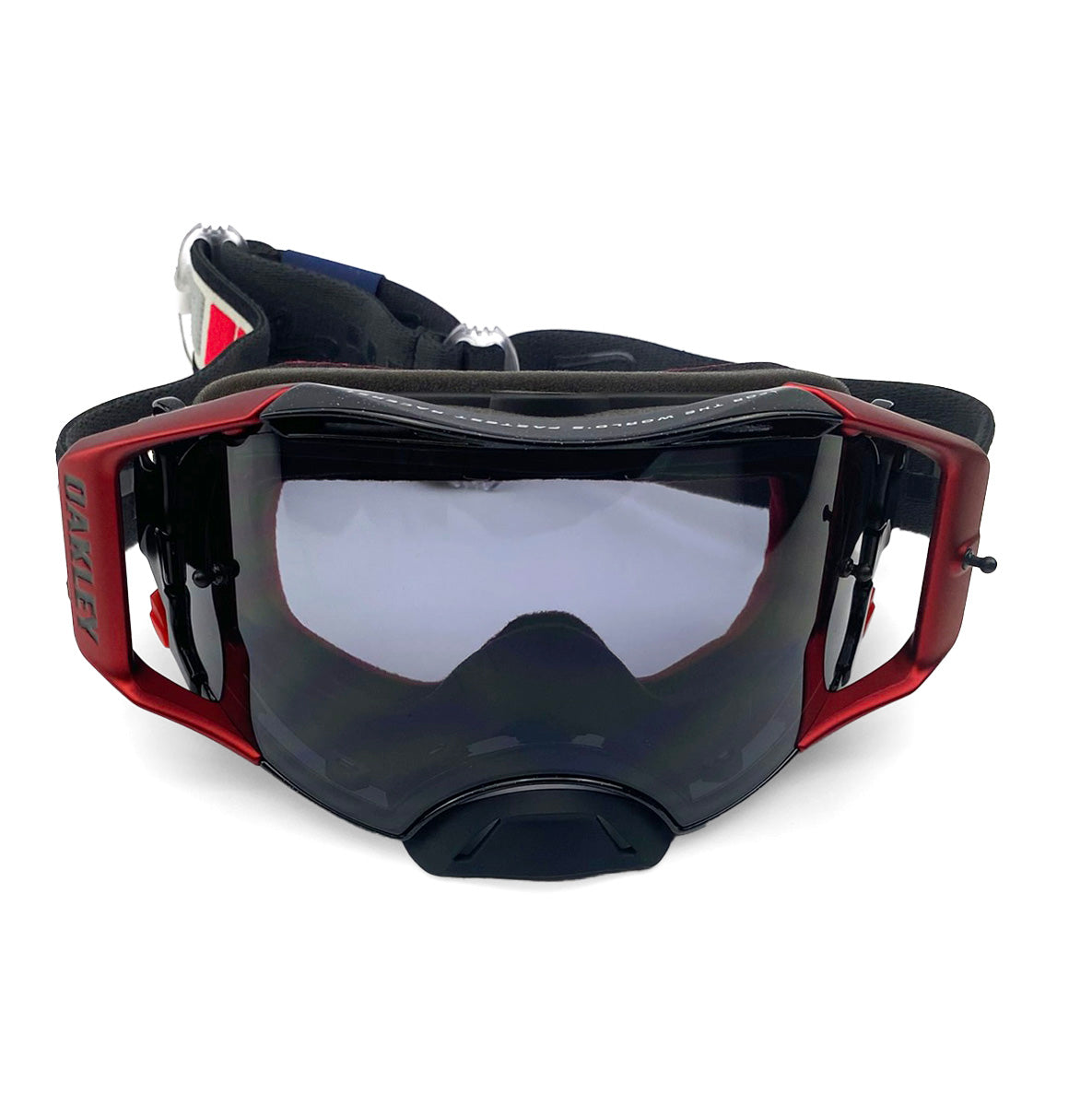 OAKLEY AIRBRAKE MX TROY LEE DESIGN GREY BLOCKS, LIGHT GREY LENS