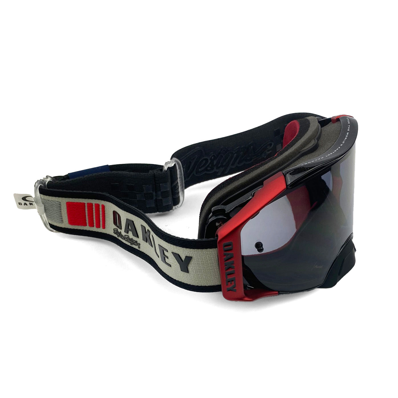 OAKLEY AIRBRAKE MX TROY LEE DESIGN GREY BLOCKS, LIGHT GREY LENS