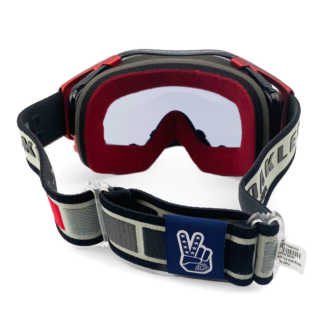 OAKLEY AIRBRAKE MX TROY LEE DESIGN GREY BLOCKS, LIGHT GREY LENS